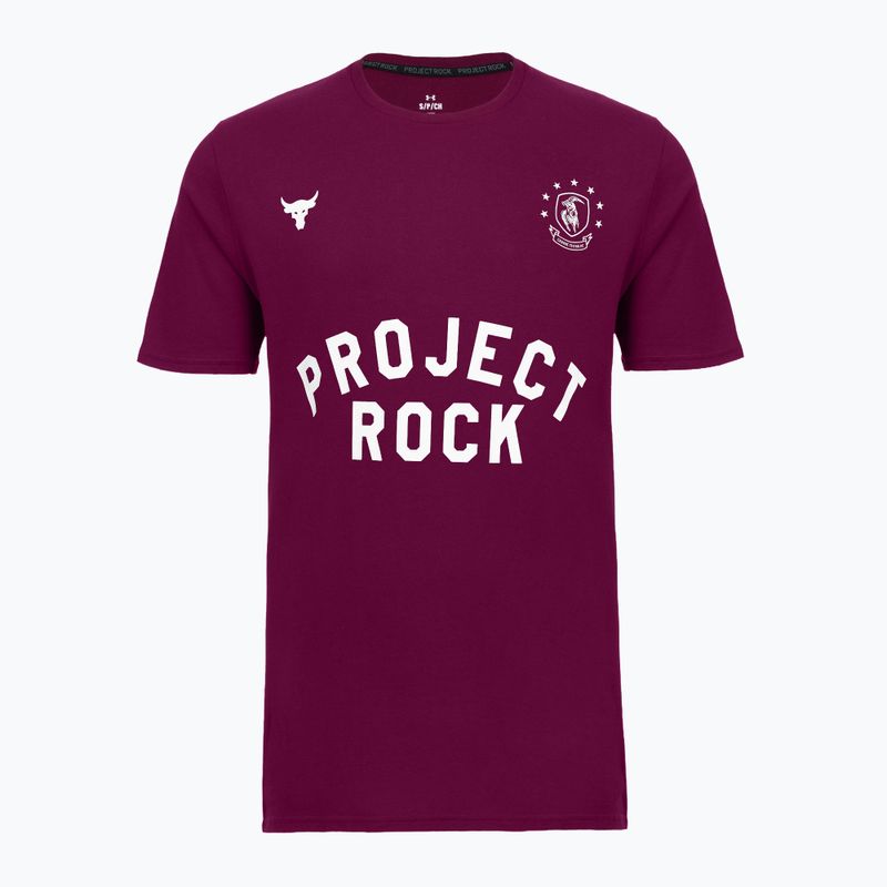 Pánske tréningové tričko Under Armour Project Rock Badge Of Honor purple 3