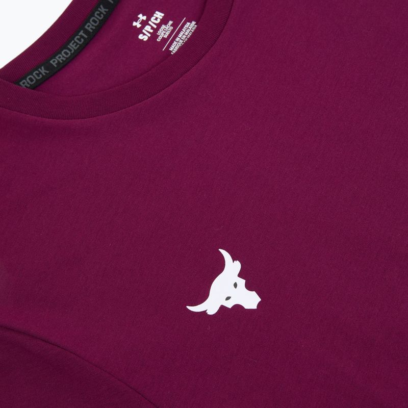 Pánske tréningové tričko Under Armour Project Rock Badge Of Honor purple 5