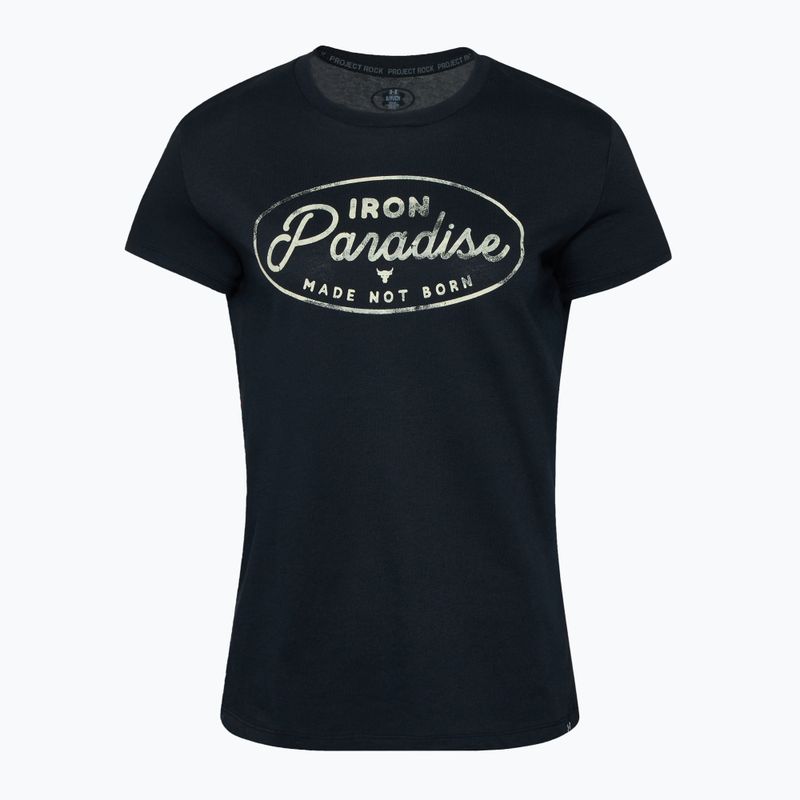 Dámske fitness tričko Under Armour Project Rock HW black/silt