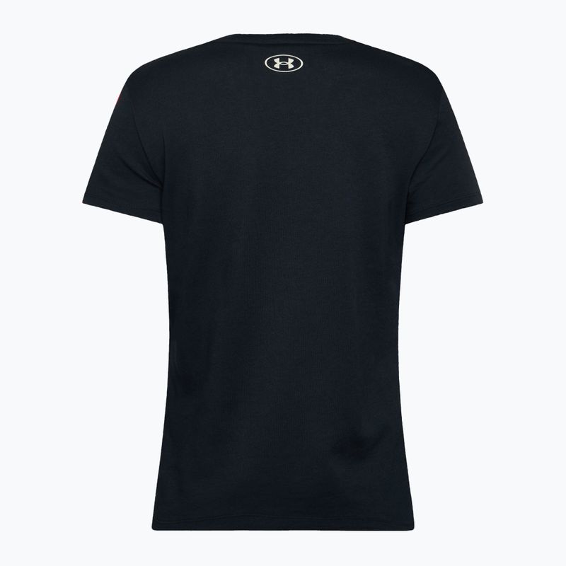 Dámske fitness tričko Under Armour Project Rock HW black/silt 2