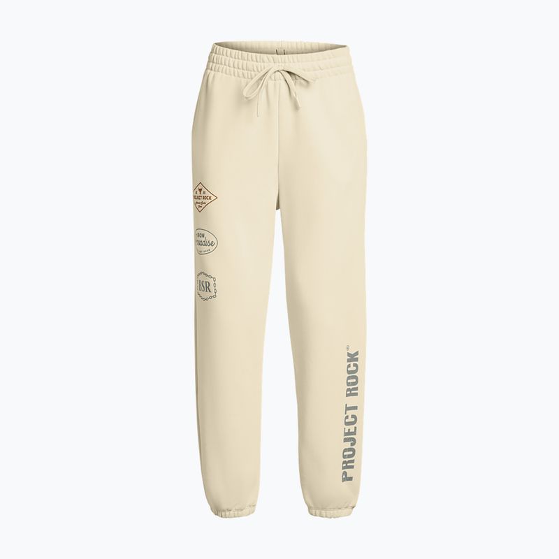 Dámske tréningové nohavice Under Armour Project Rock HWT Pnt silt/clay green 4