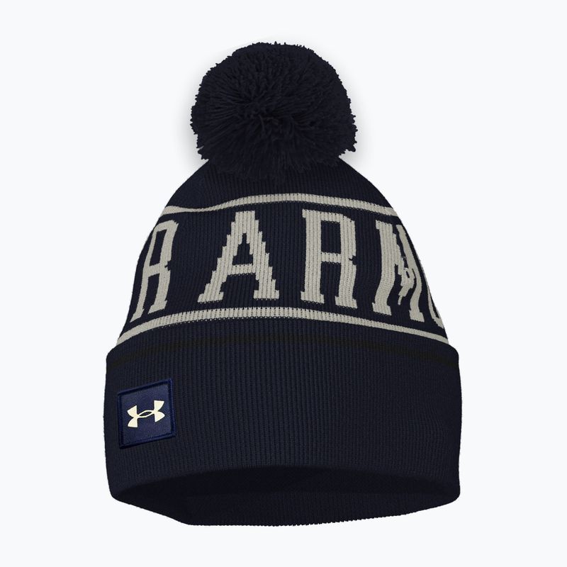 Zimná čiapka Under Armour Halftime Pom Beanie midnight navy/summit white 3