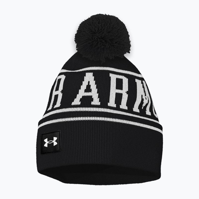 Zimná čiapka Under Armour Halftime Pom Beanie black/white/white 3