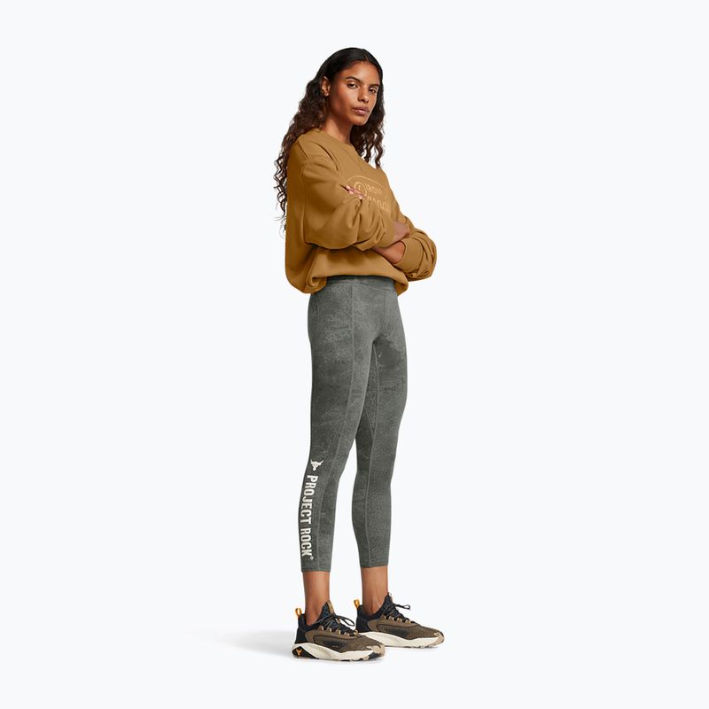 Dámske tréningové legíny Under Armour Project Rock clay green / silt 2