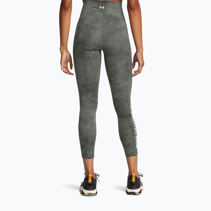 Dámske tréningové legíny Under Armour Project Rock clay green / silt 3
