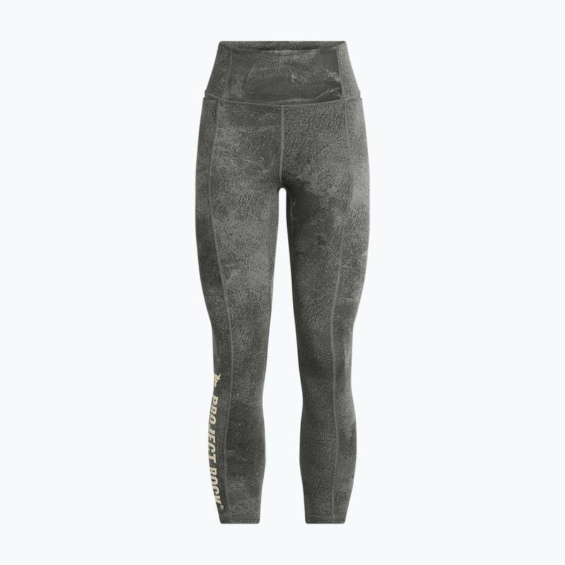 Dámske tréningové legíny Under Armour Project Rock clay green / silt 5