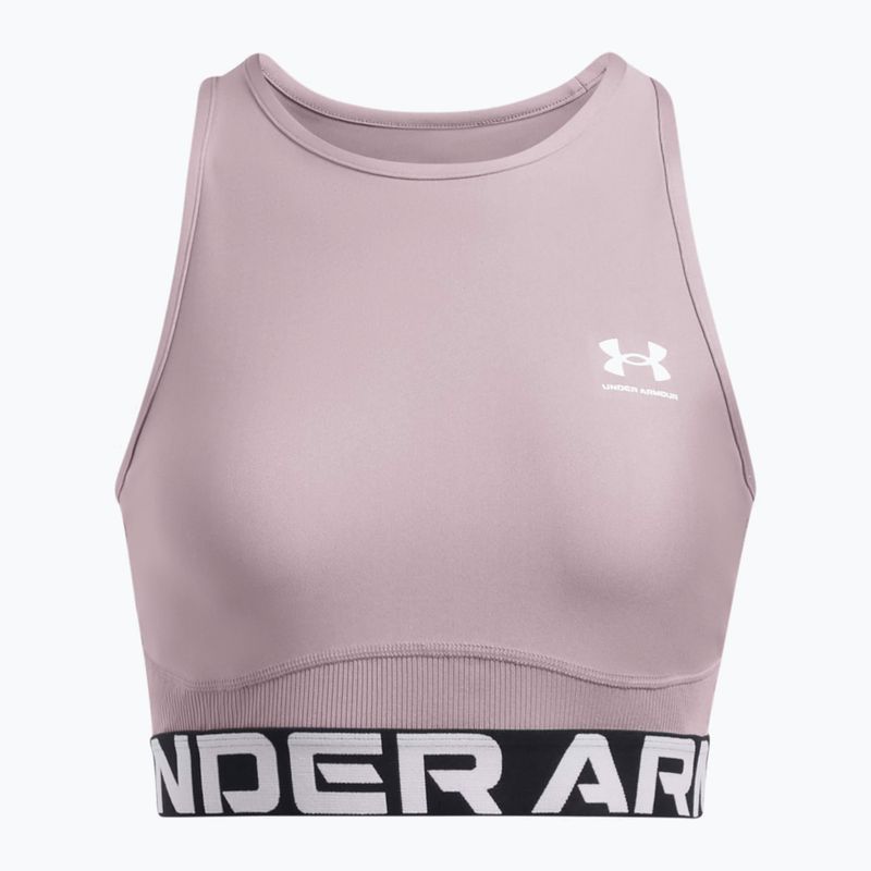 Dámske tréningové tielko Under Armour Heat Gear Rib Tank tetra gray/white