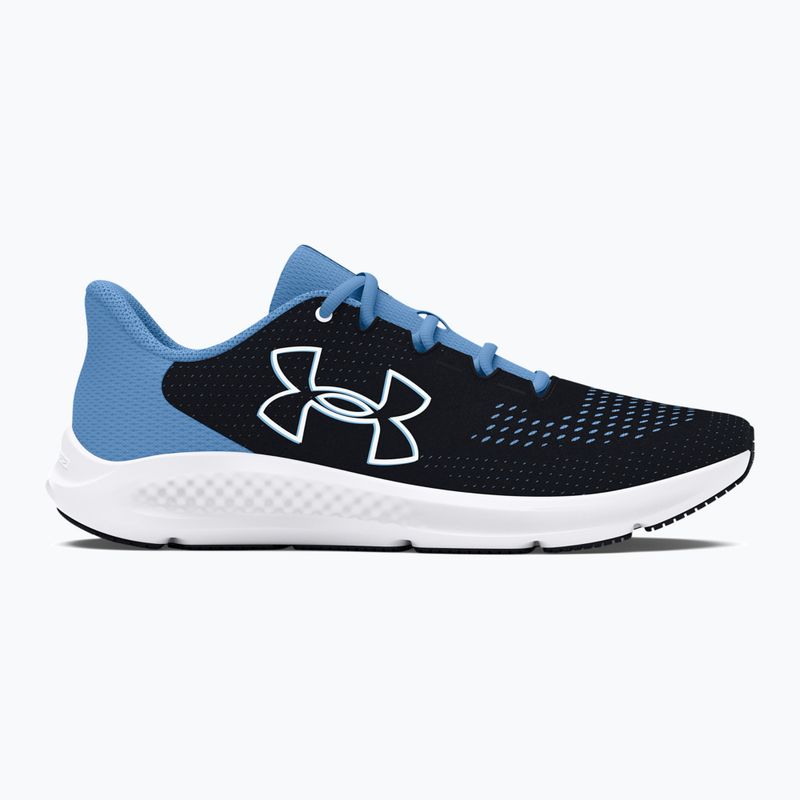 Dámska bežecká obuv Under Armour Charged Pursuit 3 Big Logo black/horizon blue/white 9