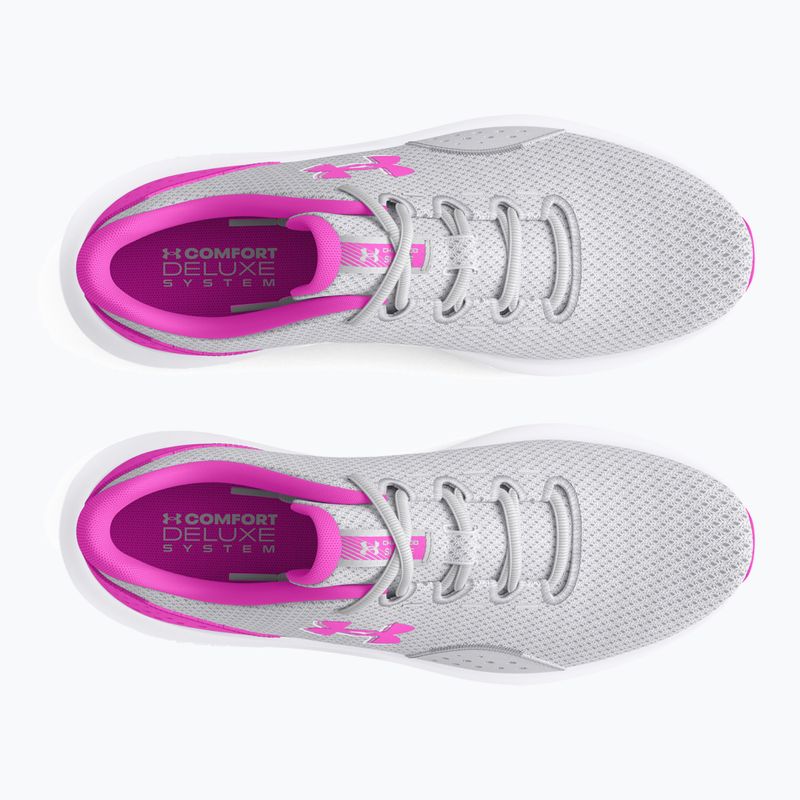 Dámska bežecká obuv Under Armour Charged Surge 4 halo gray/vivid magenta/vivid magenta 11