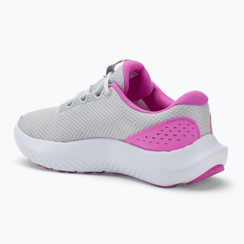 Dámska bežecká obuv Under Armour Charged Surge 4 halo gray/vivid magenta/vivid magenta 3