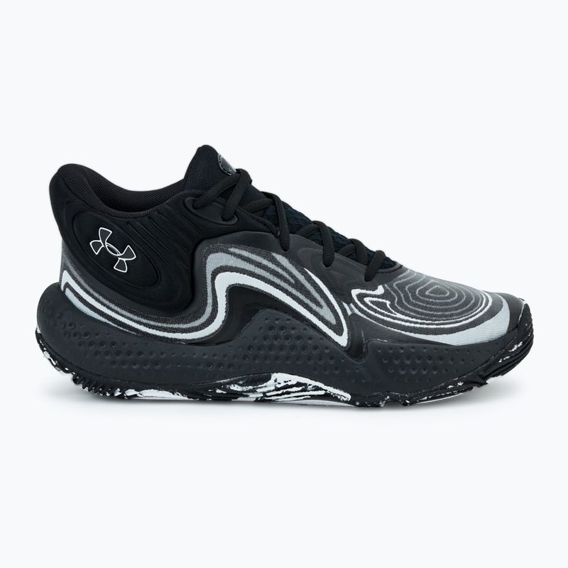 Basketbalové topánky Under Armour Spawn 6 Mid black/distant gray/mod gray 2