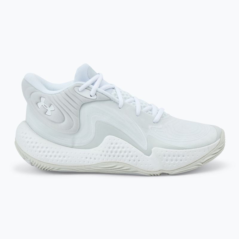 Basketbalová obuv Under Armour Spawn 6 white/distant gray/white clay 2