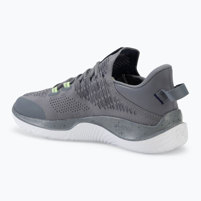 Pánske tréningová obuv  Under Armour Dynamic IntelliKnit titan gray/morph green/midnight navy 3