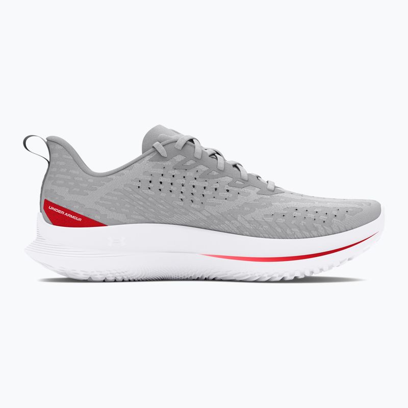 Pánska bežecká obuv Under Armour Velociti 4 halo gray/racer red/white 3