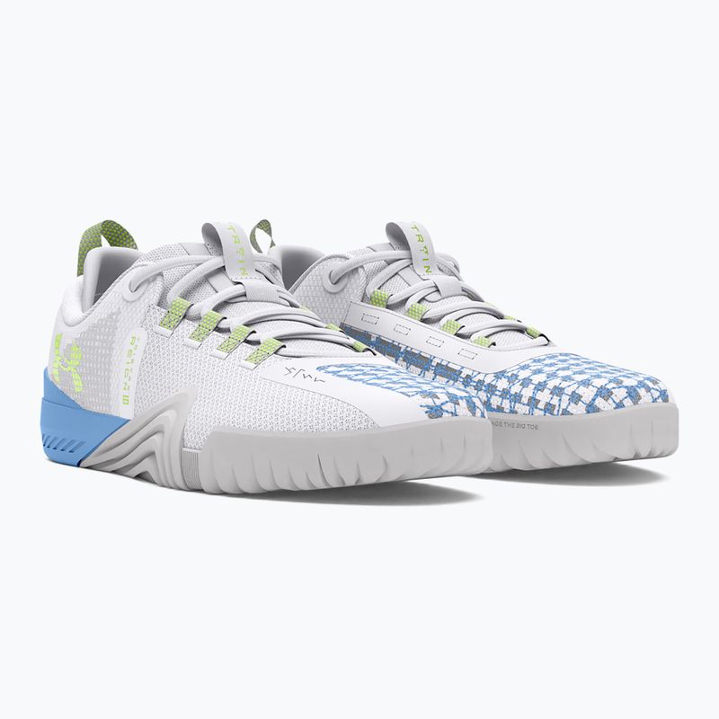 Dámska tréningová obuv Under Armour TriBase Reign 6 white/horizon blue/morph green 10