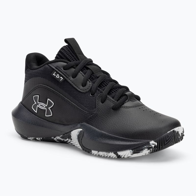 Detské basketbalové topánky Under Armour GS Lockdown 7 black/black/metallic silver