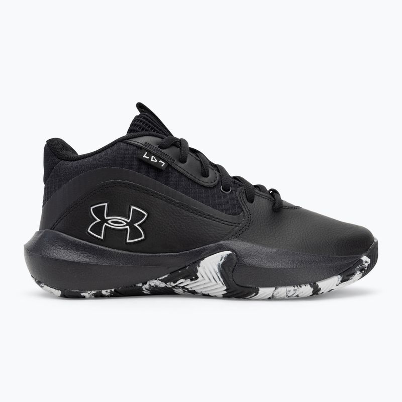 Detské basketbalové topánky Under Armour GS Lockdown 7 black/black/metallic silver 2
