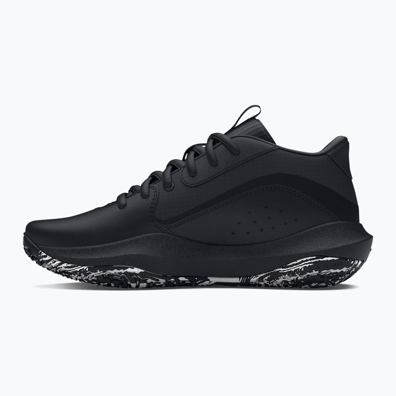 Detská basketbalová obuv Under Armour GS Lockdown 7 black/black/metallic silver 2