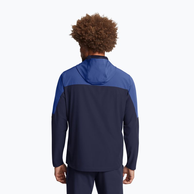 Pánska tréningová bunda Under Armour Vanish Woven Utility midnight navy/tech blue/reflective 2
