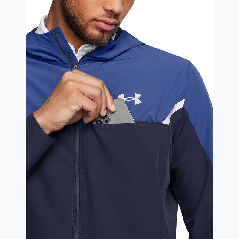 Pánska tréningová bunda Under Armour Vanish Woven Utility midnight navy/tech blue/reflective 3