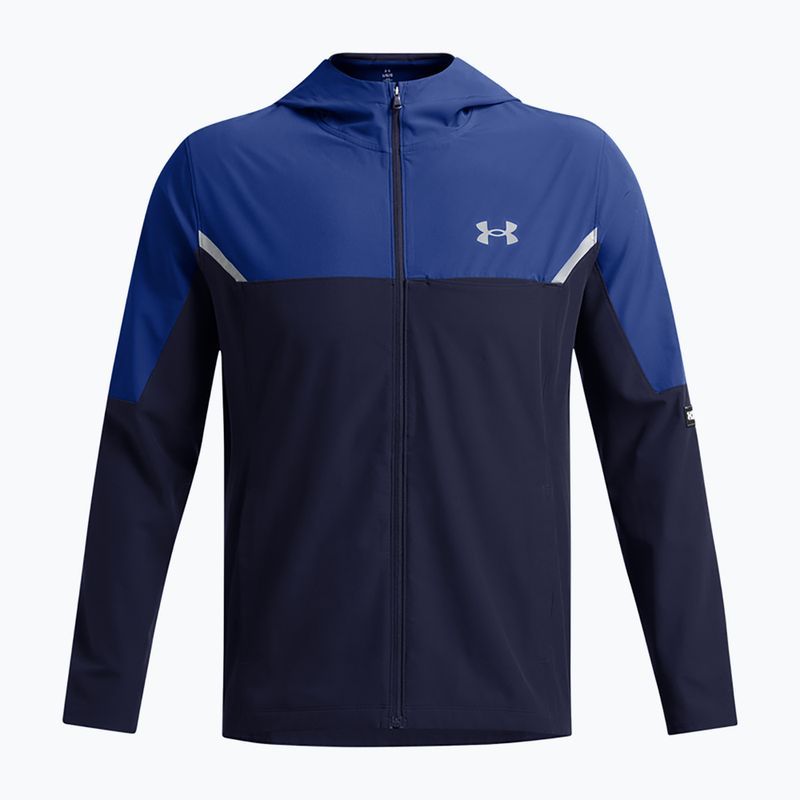 Pánska tréningová bunda Under Armour Vanish Woven Utility midnight navy/tech blue/reflective 4