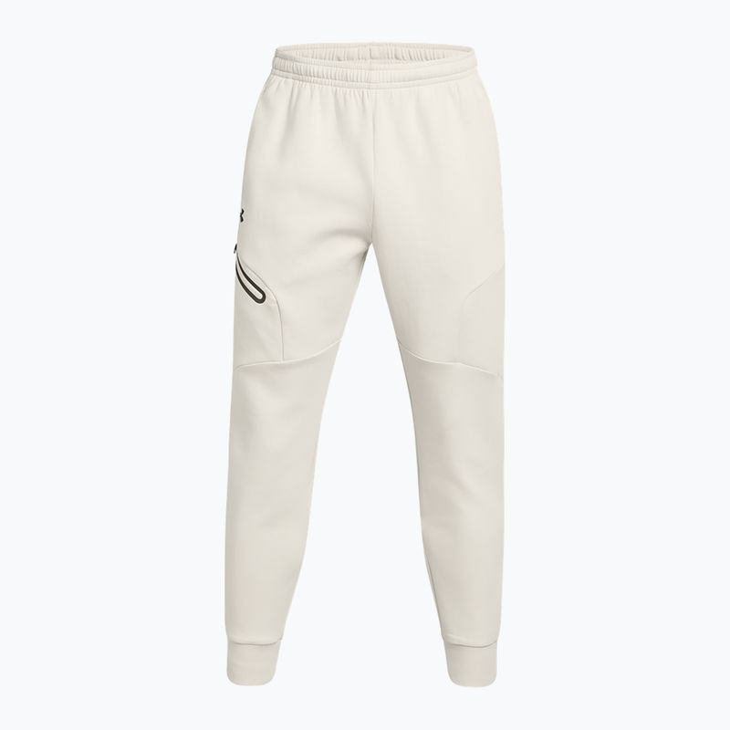 Pánske nohavice Under Armour Unstoppable Fleece summit white/black 5