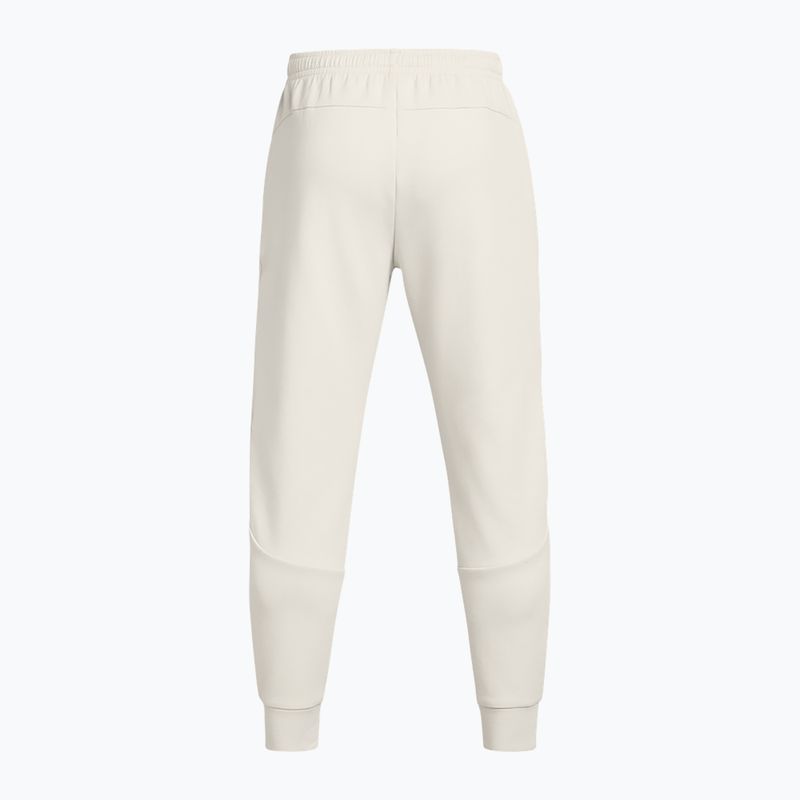 Pánske nohavice Under Armour Unstoppable Fleece summit white/black 6