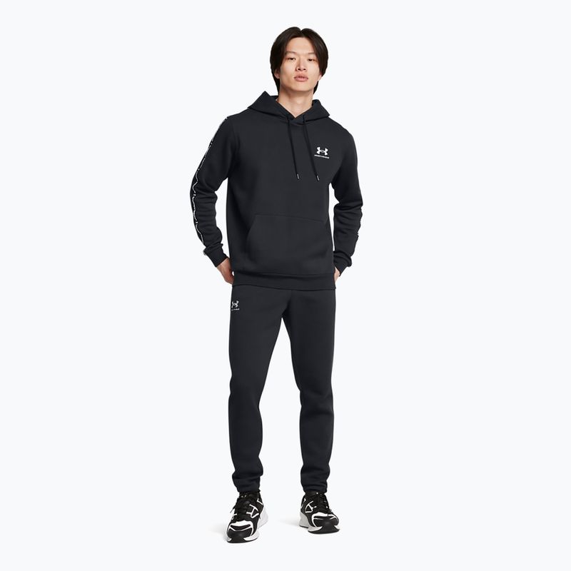 Pánska mikina Under Armour Icon Fleece HD black/white 2