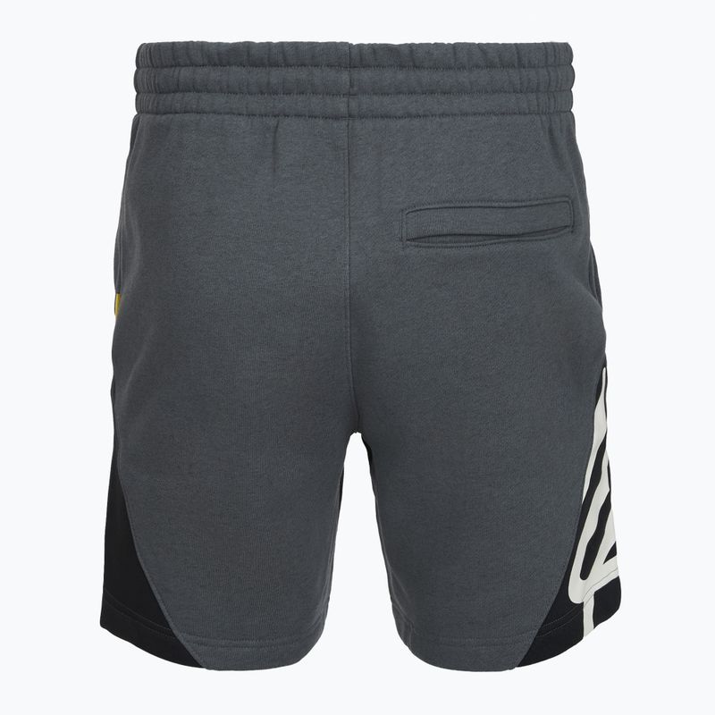 Pánske šortky Under Armour Curry Splash Fleece Short castlerock full heather/black/white clay 2