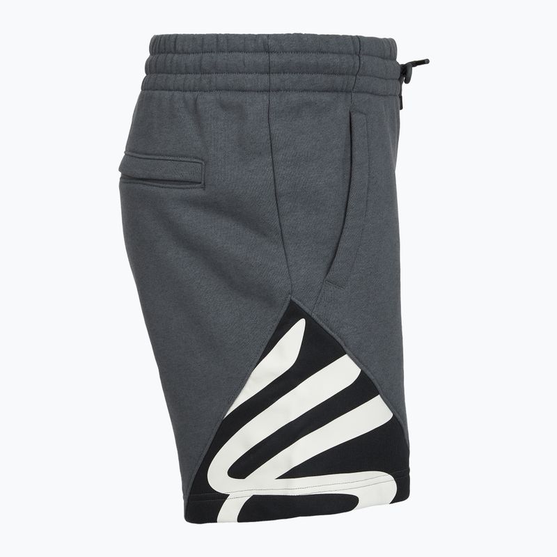 Pánske šortky Under Armour Curry Splash Fleece Short castlerock full heather/black/white clay 3