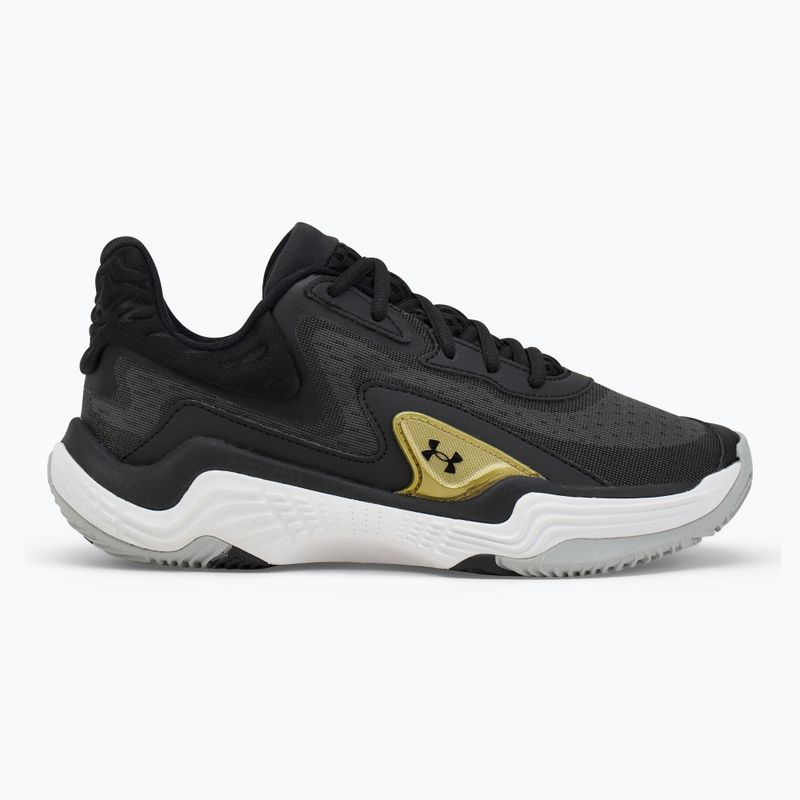 Basketbalové topánky Under Armour Spawn 7 black/metallic gold/black 2