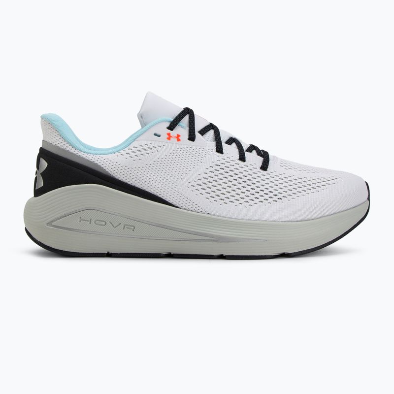 Pánske bežecké topánky Under Armour Sonic 7 white/hydro green/metallic silver 2