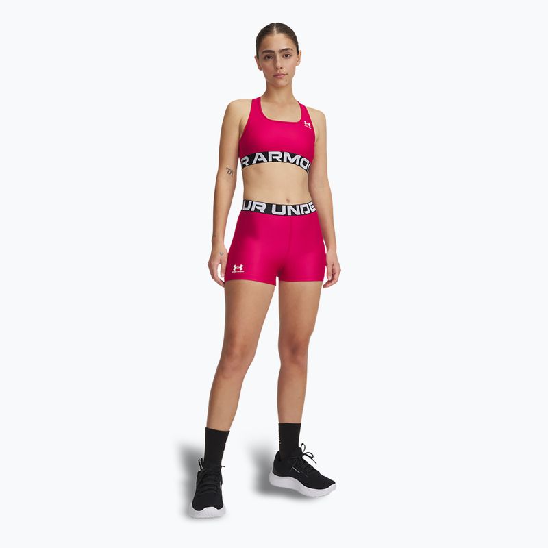 Dámske šortky Under Armour HG Authentics horizon shaded fuchsia/white 2