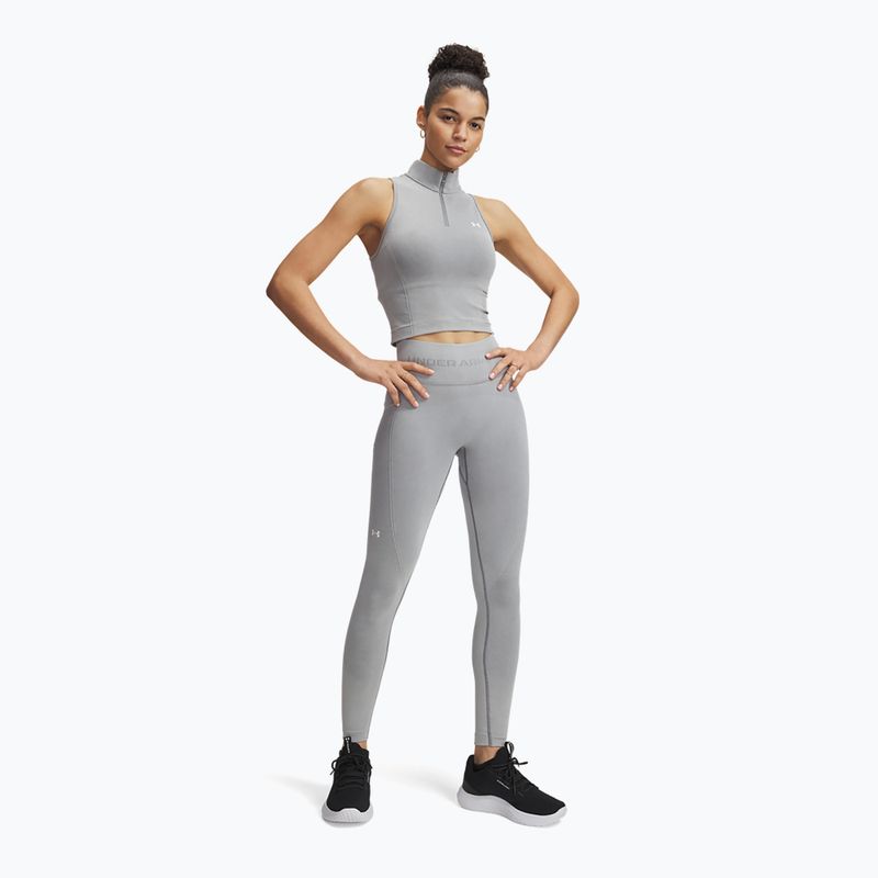 Dámske tréningové legíny Under Armour Vanish Seamless Washed Ankle black/white 2