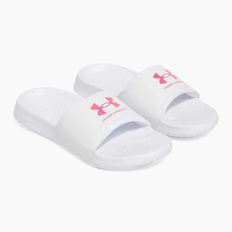 Dámske šlapky Under Armour Ignite Select white/white/super pink 2