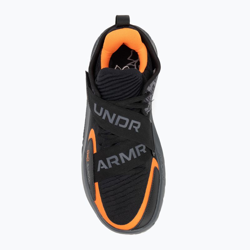 Basketbalová obuv Under Armour Flow Futr X 4 UAA black/castlerock/blaze orange 5