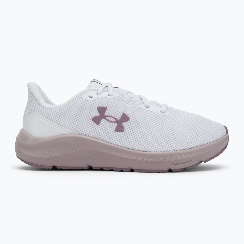 Dámske bežecké topánky Under Armour Charged Pursuit 4 white/white/purple prime 2