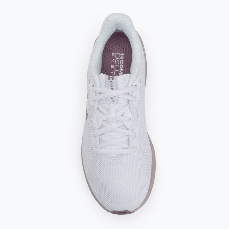 Dámske bežecké topánky Under Armour Charged Pursuit 4 white/white/purple prime 5