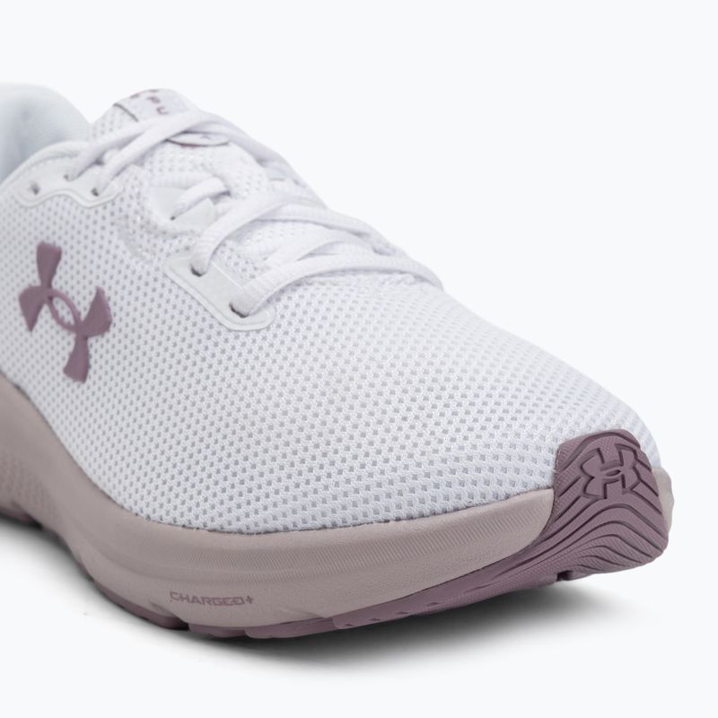 Dámske bežecké topánky Under Armour Charged Pursuit 4 white/white/purple prime 7