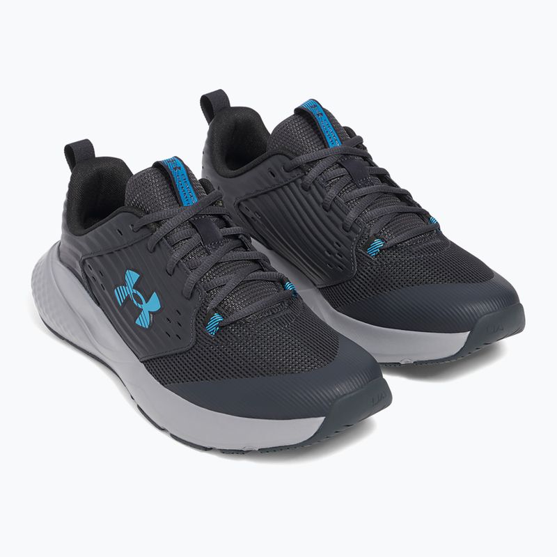 Pánske športové topánky Under Armour Commit 4 anthracite/steel/ether blue 3