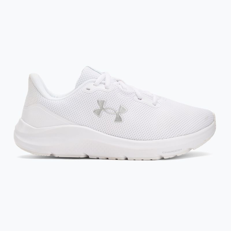 Dámske bežecké topánky Under Armour Charged Pursuit 4 white/white/metallic silver 2