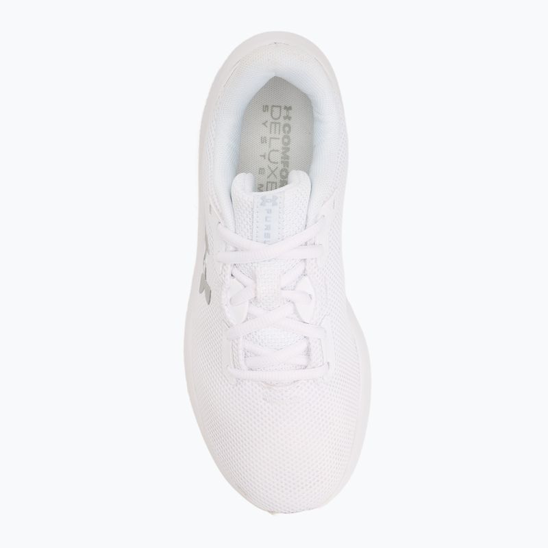 Dámske bežecké topánky Under Armour Charged Pursuit 4 white/white/metallic silver 5