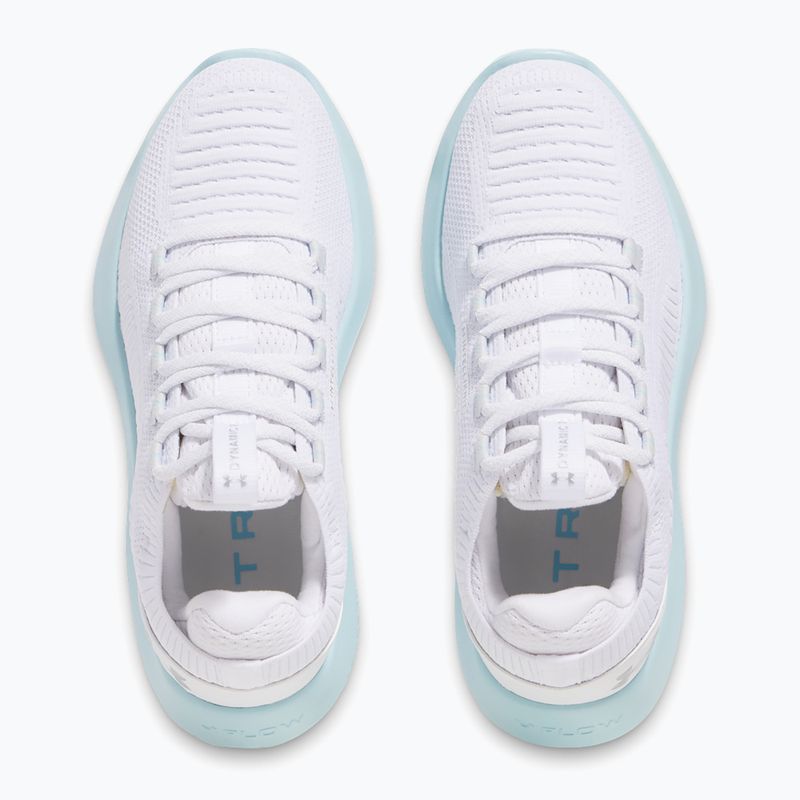 Dámske športové topánky Under Armour Dynamic 2 white/stream/metallic silver 4