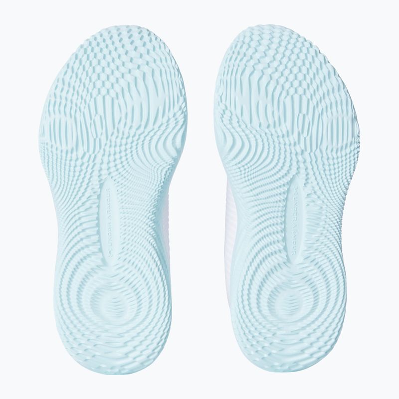 Dámske športové topánky Under Armour Dynamic 2 white/stream/metallic silver 5