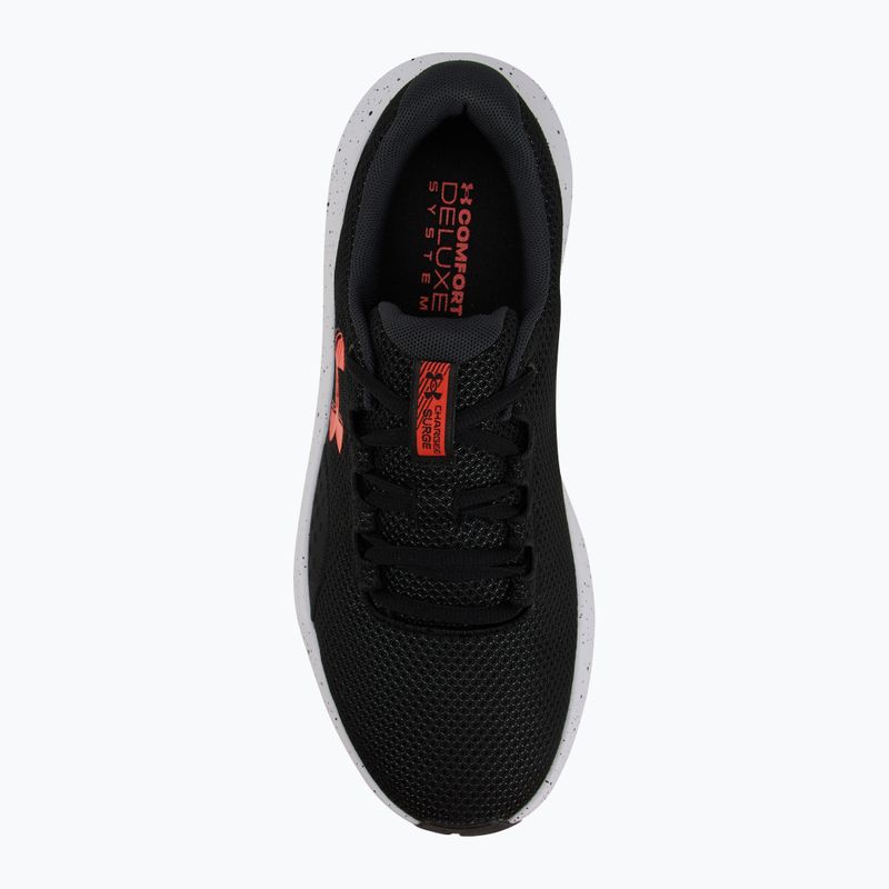 Pánske bežecké topánky Under Armour Charged Surge 4 black/anthracite/ares red 5