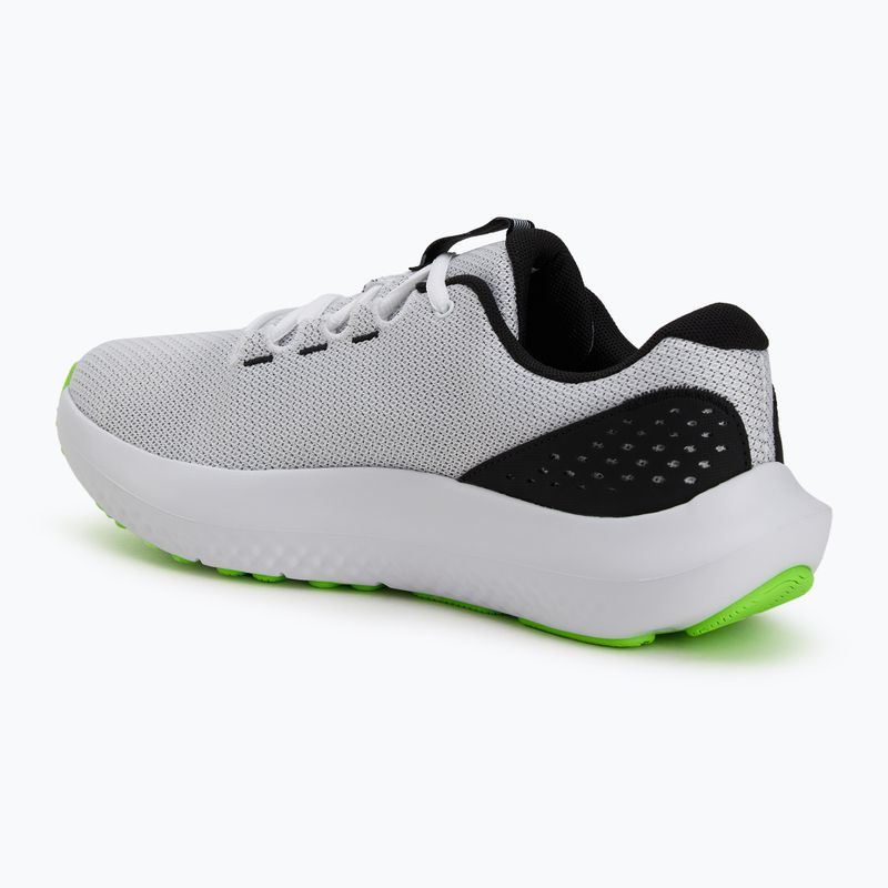 Pánske bežecké topánky Under Armour Charged Surge 4 white/hyper green/black 3