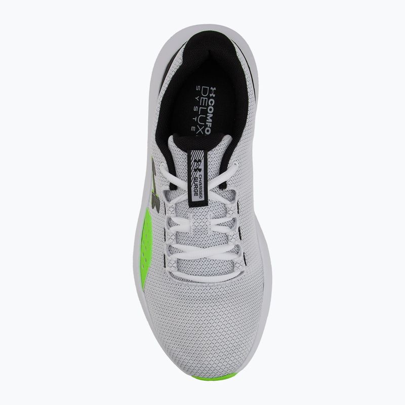 Pánske bežecké topánky Under Armour Charged Surge 4 white/hyper green/black 4
