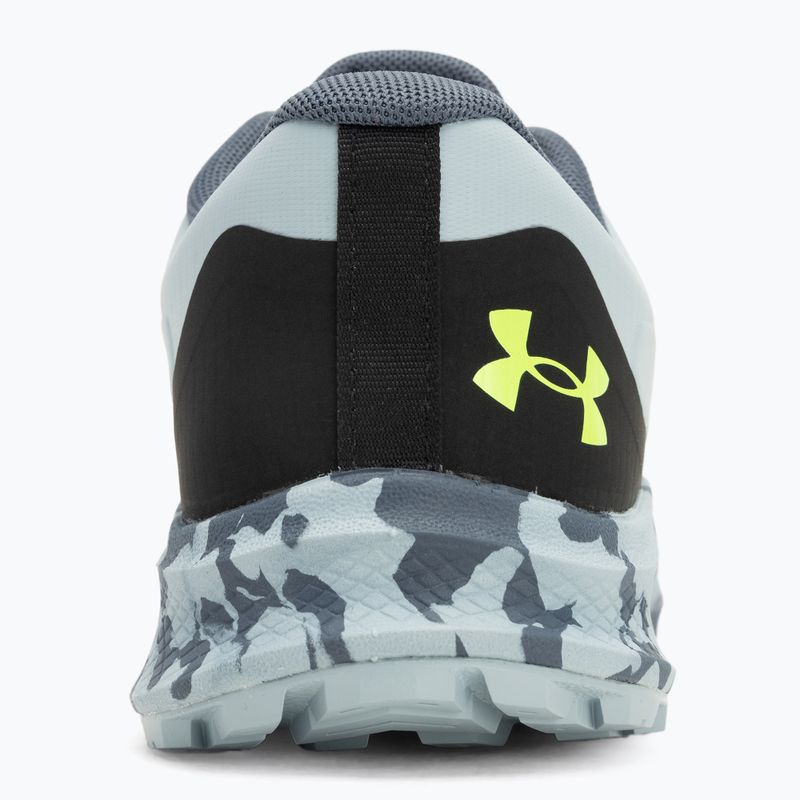 Pánske bežecké topánky Under Armour Charged Bandit Trail 3 downpour grey/harbor blue/hyper green 6