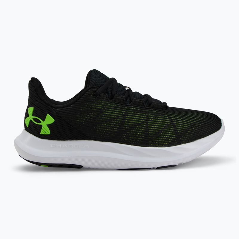 Pánske bežecké topánky Under Armour Charged Speed ​​Swift black/black/hyper green 2