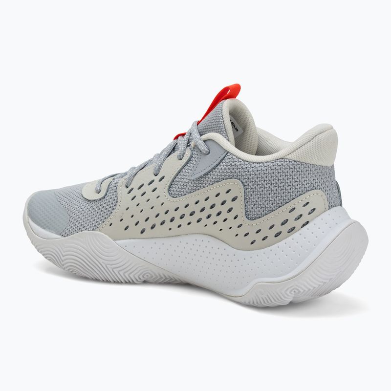 Basketbalové topánky Under Armour Jet' 23 mod grey/ares red/white 3